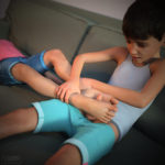 little sister does footjob to her little brother 3d porn xxx