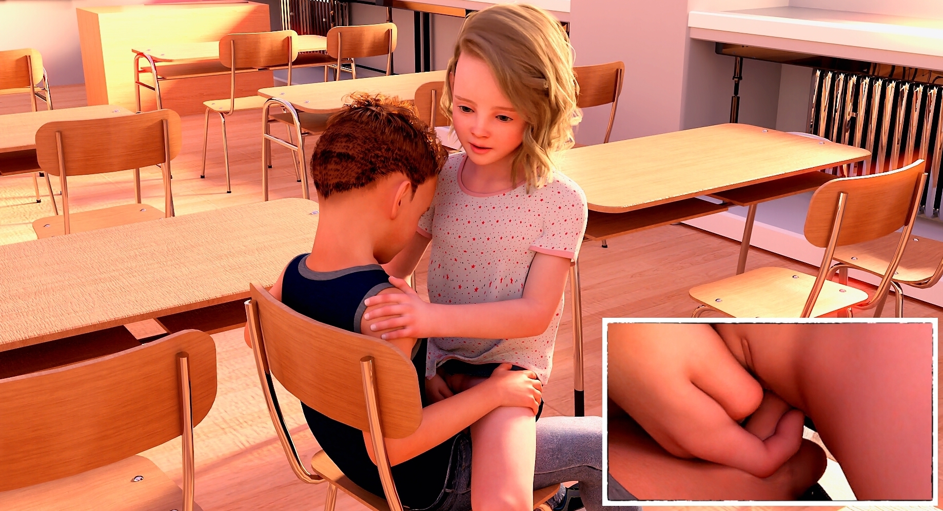 little schoolmates fuck after school in the class first sex 3d porn xxx