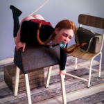 naked schoolgirl spanked by teacher in the ass with ruler whip punishment 3d porn xxx