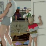 daddy fucks two babes 3d porn xxx