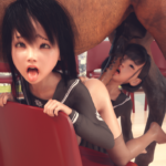 horse fucked asian schoolgirl and the little girl got an orgasm from a big dick 3d porn xxx