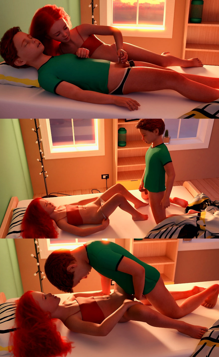 Little Lovers First Sex handjob and penetration 3d shotaloli xxx