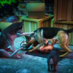 three dogs fuck loli in all holes 3d porn xxx