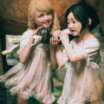 Two naked little girls masturbate a horse's dick 3d porn xxx