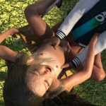 schoolgirl fucks on a swing with a classmate 3d porn xxx