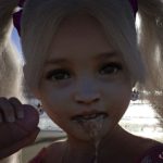 Daughter Sucks Dad On The Beach 3d slimdog