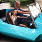 little girl jerks off daddy's dick in the car 3d