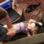 little brother and sister fuck boy cums on girl belly 3d