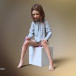 daughter masturbates with mom's sex toy vibrator 3d