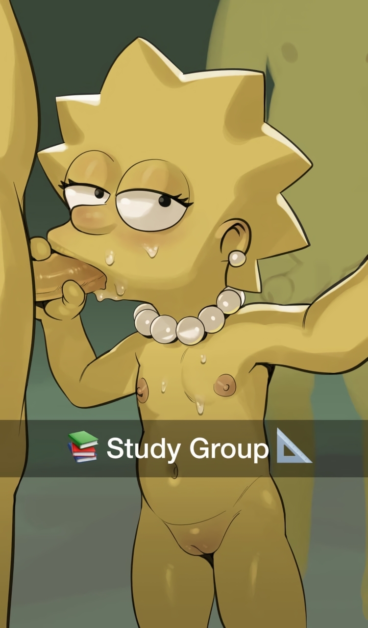 Naked Lisa Simpson sucks teacher's dick at school uncensored
